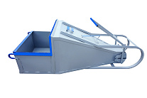 Бадья для бетона «Туфелька» 2,5 с одночелюстным затвором и рычажным приводом Бадья для бетона «Туфелька» 2,5 с одночелюстным затвором и рычажным приводом