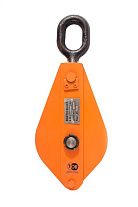 Блок монтажный однорольный с ушком TOR 32 т с откидной щекой Блок монтажный однорольный с ушком TOR 32 т с откидной щекой