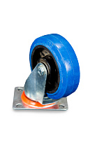 Колесо поворотное из эластичной резины MW150 150 мм Колесо поворотное из эластичной резины MW150 150 мм