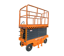 Подъемник ножничный передвижной 500 кг 12/14 м TOR SJY-0,5-12 DC аккумуляторный (G) Подъемник ножничный передвижной 500 кг 12/14 м TOR SJY-0,5-12 DC аккумуляторный (G)