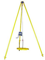 Тренога перегрузочная ТП-250 кг с ручной лебедкой Тренога перегрузочная ТП-250 кг с ручной лебедкой
