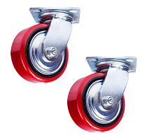 Колесо поворотное PU/металл (C550S/PU1340CB3ra/TG) 125 мм Колесо поворотное PU/металл (C550S/PU1340CB3ra/TG) 125 мм