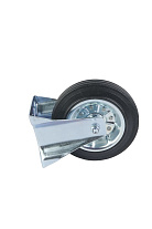 Колесо неповоротное усиленное резина FRC 80 200 мм