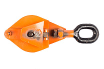 Блок монтажный однорольный с ушком TOR 0,5 т с откидной щекой (T)* Блок монтажный однорольный с ушком TOR 0,5 т с откидной щекой (T)*