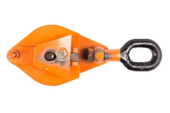 Блок монтажный однорольный с  ушком TOR 0,5 т с откидной щекой (T)*