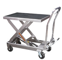 Стол подъемный передвижной 300 кг 330-910 мм (830x500 мм) TOR BS30S (нержавеющая сталь) Стол подъемный передвижной 300 кг 330-910 мм (830x500 мм) TOR BS30S (нержавеющая сталь)