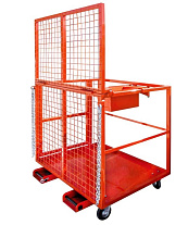 Монтажная платформа универсальная для вилочных погрузчиков 1200х1000х1200 мм Монтажная платформа универсальная для вилочных погрузчиков 1200х1000х1200 мм