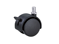 Колесо мебельное поворотное TWTB 40 40 мм с болтом и тормозом Колесо мебельное поворотное TWTB 40 40 мм с болтом и тормозом