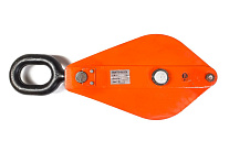 Блок монтажный однорольный с ушком TOR 10 т с откидной щекой Блок монтажный однорольный с ушком TOR 10 т с откидной щекой