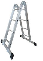 Лестница 2-х секционная алюминиевая шарнирная 2*3 Лестница 2-х секционная алюминиевая шарнирная 2*3