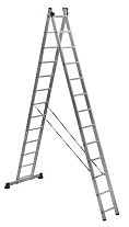 Лестница 2-х секционная алюминиевая 2*13 Лестница 2-х секционная алюминиевая 2*13
