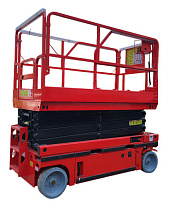 Подъемник ножничный самоходный с выдвижной платформой 230 кг 6/8 м TOR AMSL0608 DC аккумуляторный 