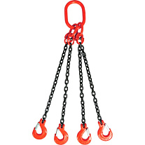 Строп цепной TOR 4СЦ г/п 3,15 т 2,0 м с самозакрывающимися крюками