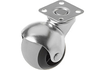 Колесо мебельное поворотное резиновое SCmg 25 50 мм Колесо мебельное поворотное резиновое SCmg 25 50 мм