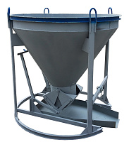 Бадья для бетона «Рюмка» 1,5 (БН-1,5) Pro, с лотком 600х1500 мм Бадья для бетона «Рюмка» 1,5 (БН-1,5) Pro, с лотком 600х1500 мм