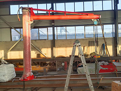 Кран консольный поворотный ручной TOR PSJ35050 500 кг, высота 3 м, стрела 5 м Кран консольный поворотный ручной TOR PSJ35050 500 кг, высота 3 м, стрела 5 м